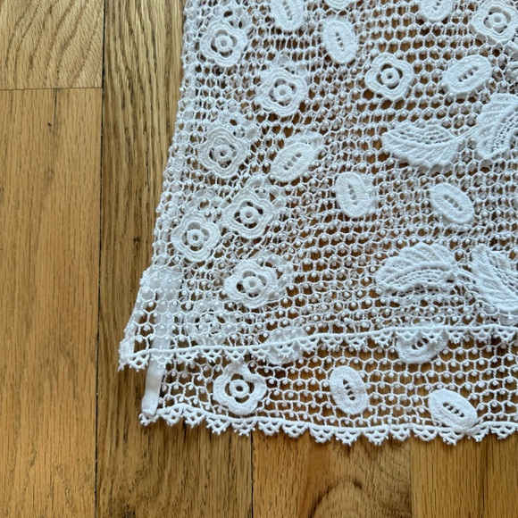 Polo Ralph Lauren Lace Polo Shirt in White - Picture 5 of 14